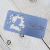 Stainless Steel Personalised Owl Badge Sign