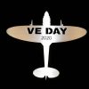 Stainless Steel VE Day 2020 Plane Badge Sign