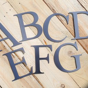Metal Personalised Alphabet Letters Signs