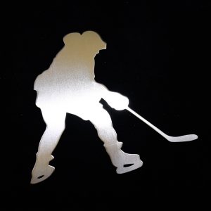 Stainless Steel Hockey Badge Sign