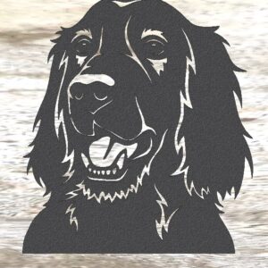 Metal Red Setter Pet Dog Stencil Wall Art