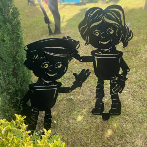 Inspired from the TV Series Bill and Ben 1952 - Our Own Reboot Version 2022 Janet and John Laser Cut from Mild Steel