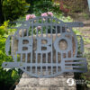 BBQ Grill Wall Art Sign - Garden Silhouette / Sculpture / Wall Art
