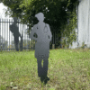 5 Foot Tall NHS Nurse Solid Silhouette Statue, Garden Decoration, Wall Art