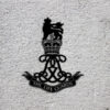 Bespoke Royal Life Guards Crest – Custom Laser-Cut Metal Artwork